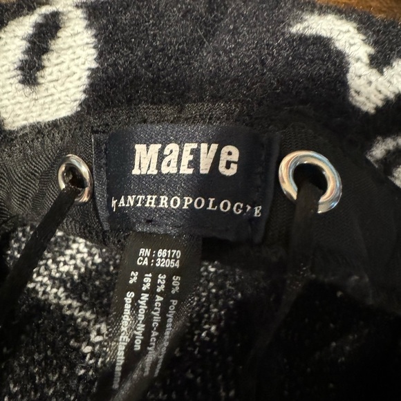 NWT Anthropologie Black & White Maeve Icon Beret - One Size Adjustable - Picture 5 of 7